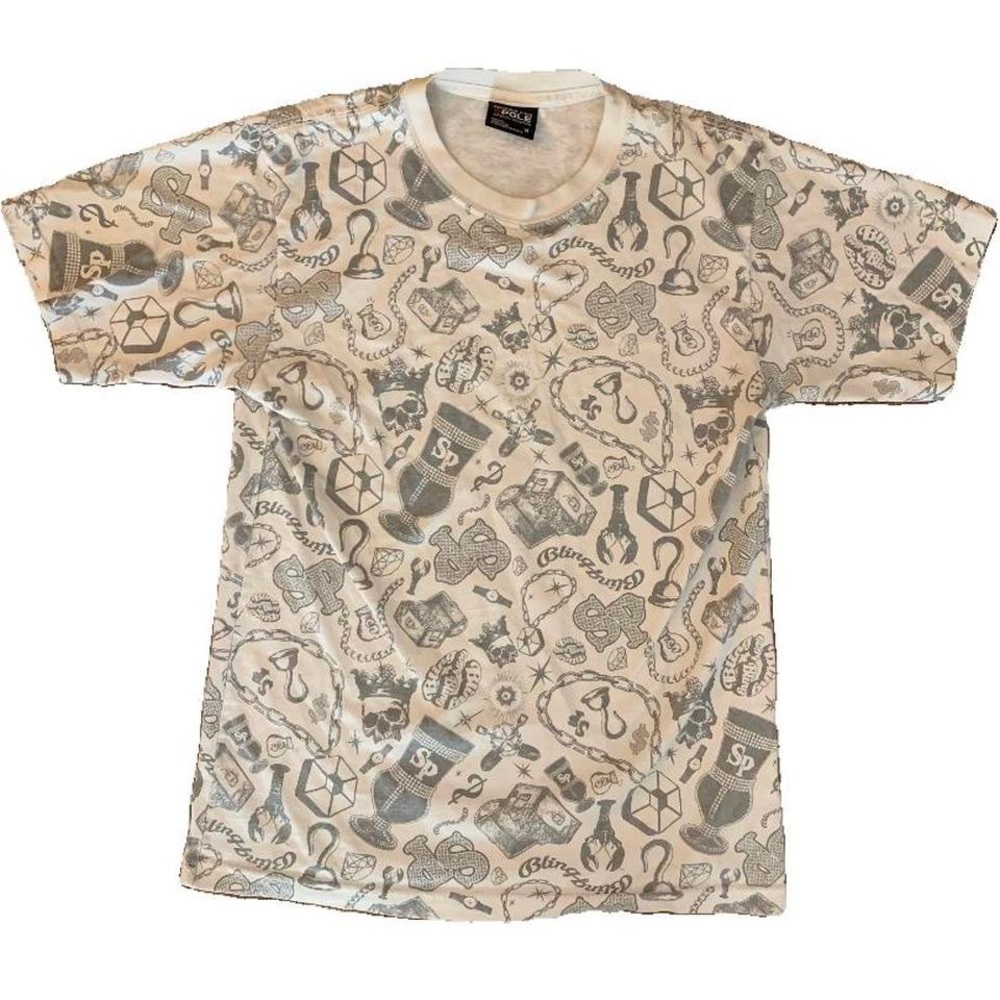 south pole all over print tee